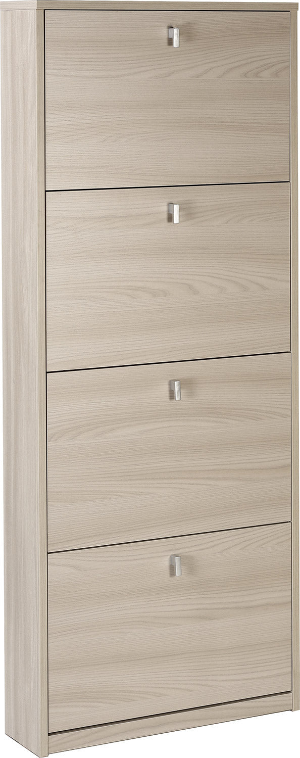 Scarpiera 4 Ante 63x154x18 cm Olmo Chiaro sconto