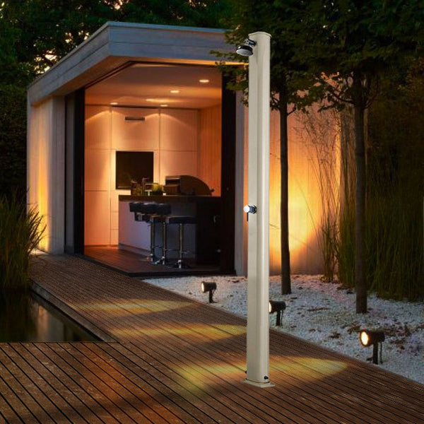 online Doccia Solare da Giardino 25L Miscelatore Arkema Jolly S Bianco Crema