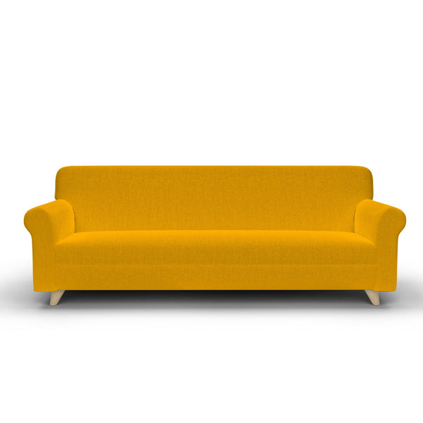 Copridivano 1, 2 E 3 Posti Elasticizzato in Tessuto Giallo prezzo