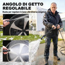 Idropulitrice ad Alta Pressione 20,5x19x40,4 cm Potenza 1500W con Ugello Regolabile e Kit Pulizia Blu      