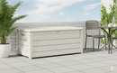 Baule da Esterno Keter Brightwood 145x69,7x60,3 cm in Resina Bianco