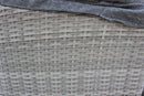 Divano Letto da Esterno Brasile con Cuscini Ø180x80 h cm in Wicker Grigio