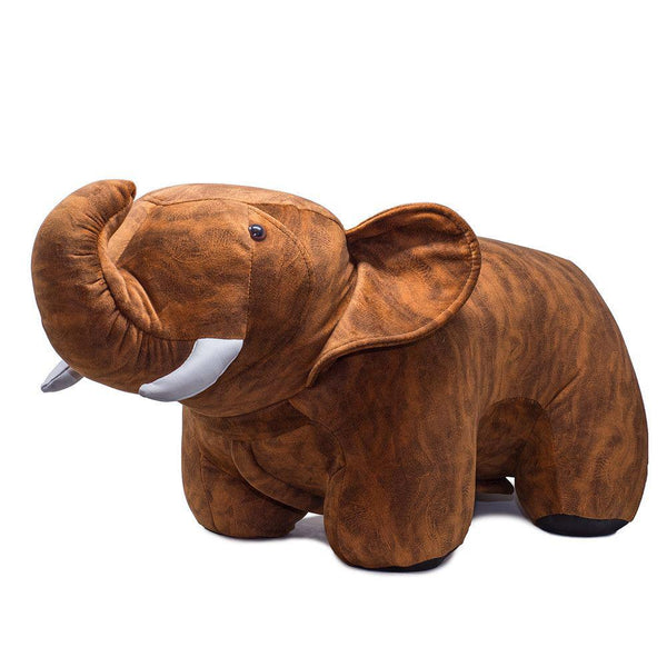 prezzo Sgabello Pouf Poggiapiedi per Bambini 77x36x34 cm Elefante Big Marrone Divina Home