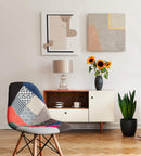 Sedia 53x47x82 h cm in Legno Patchwork