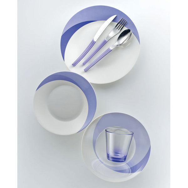 Set 7 pezzi Piatti + Posate + Bicchiere Eme Natura Water Indaco acquista