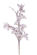 Set 6 Ramo di Rosa Selvatica H73 cm Bianco