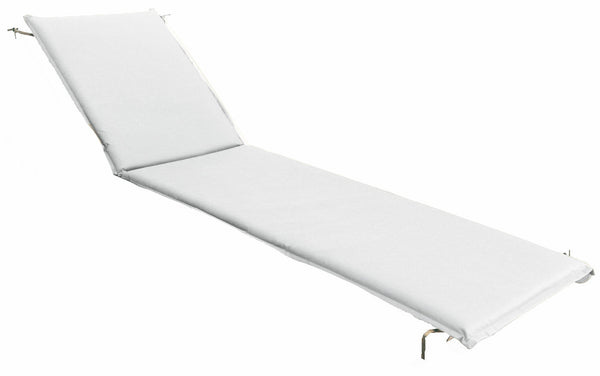 acquista Cuscino per Lettino Prendisole 190x50x4 cm Soriani Bianco