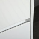 Mobiletto Bagno 2 Cassetti 61x37x88 cm con Lavabo in Ceramica Bianco