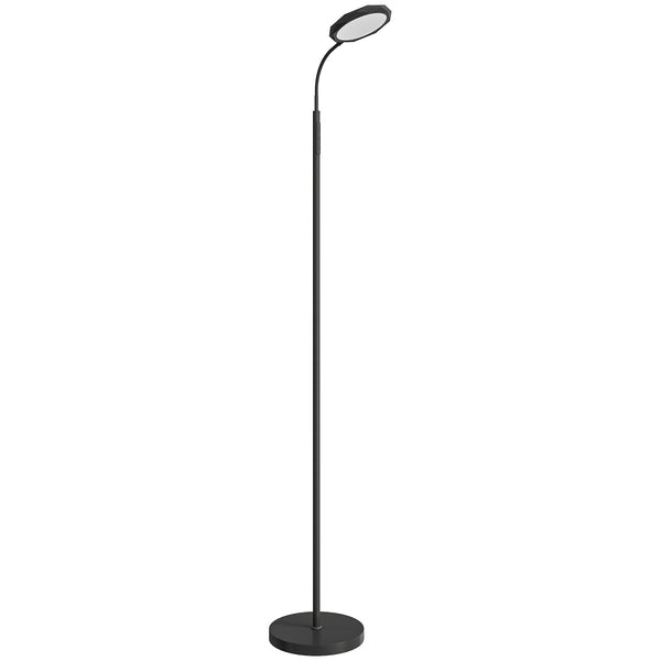 Lampada da Terra LED 22x166 cm con Telecomando Regolazione Luminosità e Temperatura in Acciaio Nero online