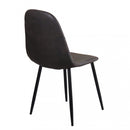 Sedia Avril 43x54x84 h cm in Plastica Marrone