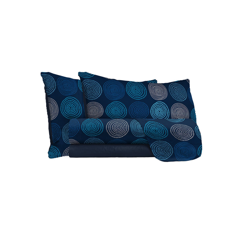 Set lenzuola stampa sopra Sotto e Federe Ipnotic Varie Misure