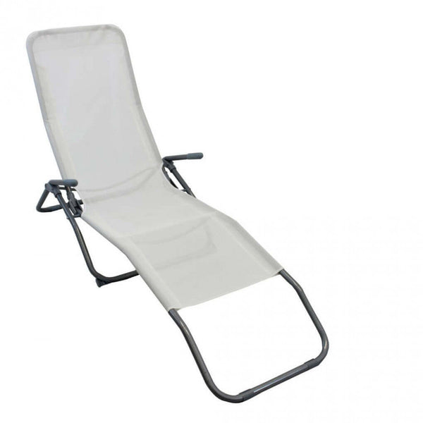 Spiaggina Samba 143x59x97 h cm in Textilene Bianco acquista