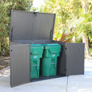 Baule Maxi da Esterno 191x107x132 cm in Polietilene Grigio