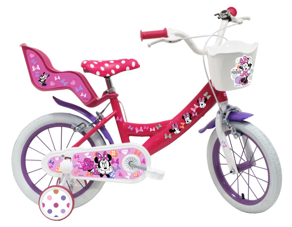 Bicicletta per Bambina 14"" 2 Freni Disney Minnie Rosa acquista