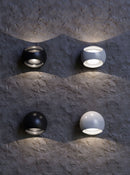 Lampada da parete Outdoor in Alluminio Stream Nero
