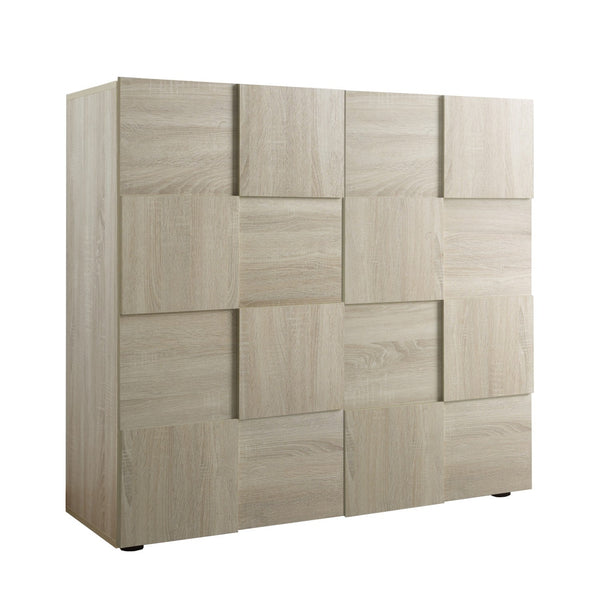 Credenza 2 Ante 120x42x110 cm in Legno TFT Chequers Rovere Samoa acquista