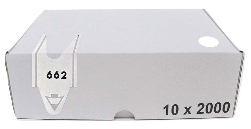 Confezione da 20000 Tickets per Distributore a Chiocciola 3 Cifre Visel Bianchi