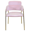 Sedia Imbottita 52x52xh79 cm in Tessuto Velluto Hannover Rosa