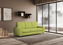 Divano 3 Posti 208x85x85 cm Sakar in Tessuto Verde