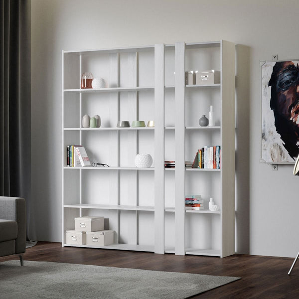 prezzo Libreria Moderna 5 Ripiani 178x36x204 cm in nobilitato Bianca