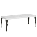 Tavolo Allungabile 180-440x90x77 cm Paxon Premium Bianco Frassino Telaio Antracite