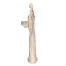 Portacandele metallo angelo 1p cm 18,5x6,5xh38