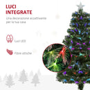 Albero di Natale Artificiale 120 cm in PVC 130 LED Verde 