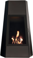 Camino a Bioetanolo da Pavimento 73x43,8x121 cm Karlsen Shanghai Nero