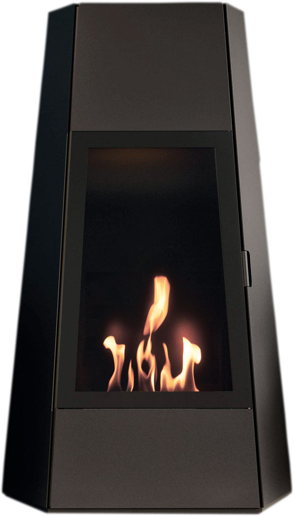 online Camino a Bioetanolo da Pavimento 73x43,8x121 cm Karlsen Shanghai Nero