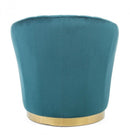 Poltrona Gilles Harbor in Tessuto effetto Velluto Verde petrolio