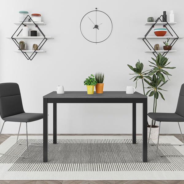 acquista Tavolo Allungabile 120x80 cm in MDF e Acciaio Moster Antracite Grigio