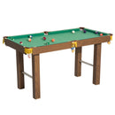 Tavolo da Biliardo con Palline Stecche e Accessori in Legno MDF 123.5x66.5x66 cm 