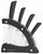 Ceppo con 4 Coltelli in Ceramica Alexander Vela Nero