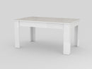 Tavolo Allungabile 160/210x90x75 cm Jesi Cemento/Bianco  