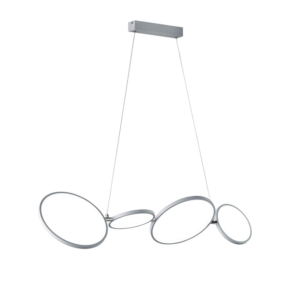 sconto Lampada a Sospensione da Interno a LED in Metallo Silver