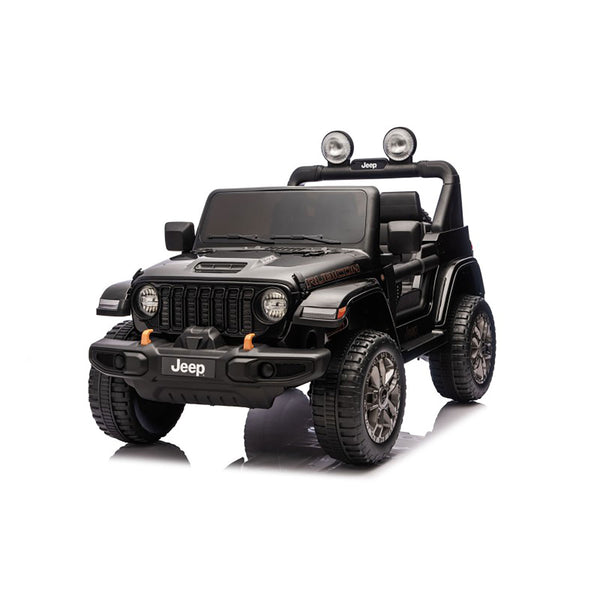 Macchina Elettrica per Bambini Jeep Wrangler Rubicon 12V con Telecomando Nero online