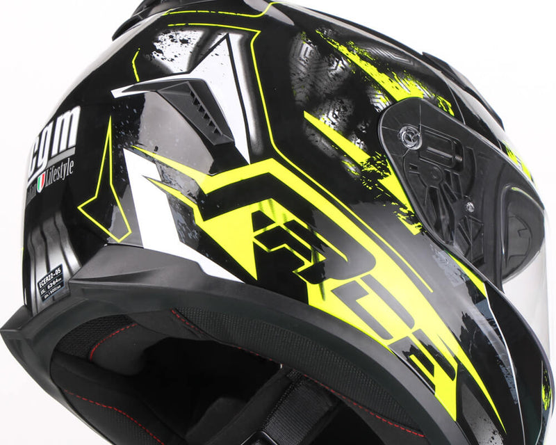 Casco Integrale per Scooter Visiera Lunga CGM Jerez 307G Giallo Fluo Varie Misure