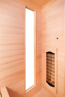 Sauna Finlandese ad Infrarossi 3 Posti 153x128 cm H190 in Legno di Abete Apollon 3