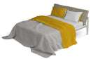 Set Lenzuola Sopra Sotto e Federe Doubleface Senape\/Grigio Chiaro Varie Misure