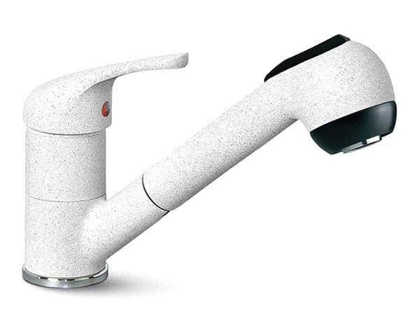 prezzo Rubinetto Cucina Miscelatore Monocomando Doccetta Estraibile Apell AP20GW Granito Bianco