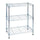 Scaffale in Acciaio Cromato 3 Piani 36X60X75Cm Tosini Light AC1424-3