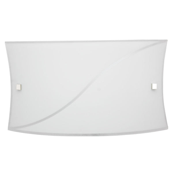 prezzo Applique 1xE27 Montatura Bianco Vetro Lastra Bianco E-Energy Serena