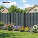 Set 4 Pezzi Frangivista da Giardino 3500x19 cm Anti UV Impermeabile con Fermagli in PP Grigio      
