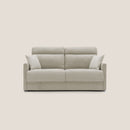 Divano Letto 2 Posti 156x102x97 cm in Tessuto Panna