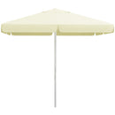 Ombrellone da Giardino da 248x248x250 cm in Alluminio Metallo e Poliestere Bianco Beige 