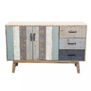 Mobile Felix 126x40x78 h cm in Legno Multicolor