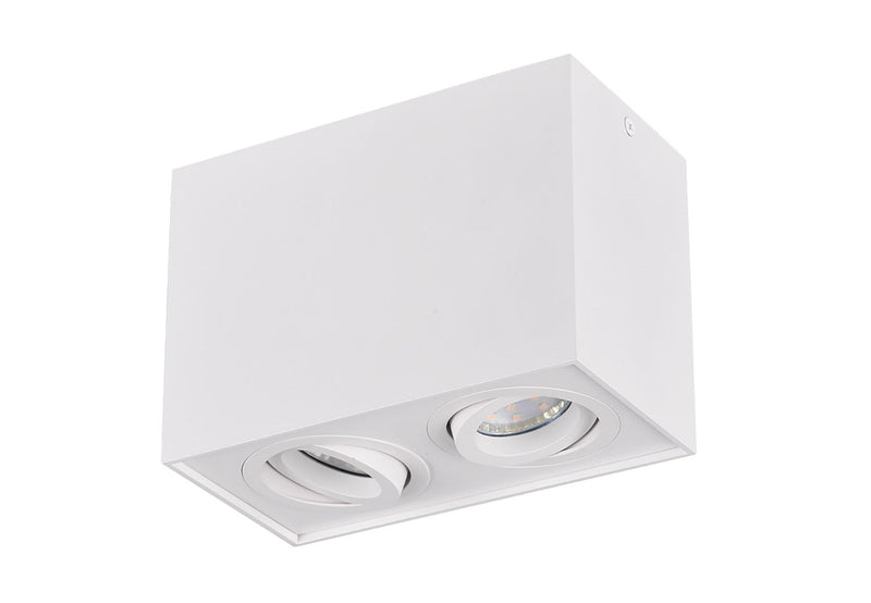 Plafoniera da Interno Attacco GU10 in Metallo Bianco Opaco