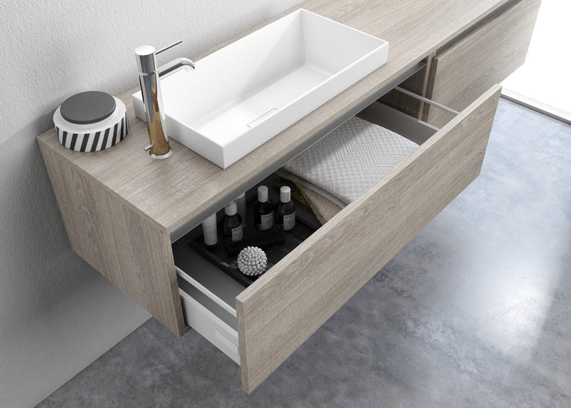 Mobile Bagno Sospeso 170cm TFT Ibiza Tabacco Chiaro 2