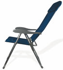 Sedia Mare Spiaggina Pieghevole in Alluminio Soriani Blu