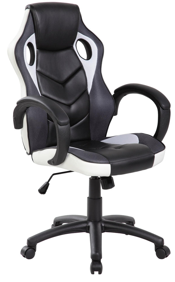 Sedia Poltrona da Gaming Adulto in Similpelle Tosini Las Vegas Nera e Bianca sconto